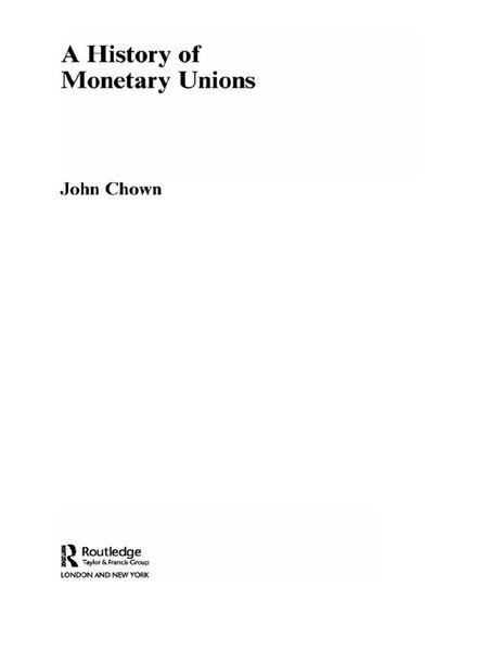 Produktbild: A History of Monetary Unions