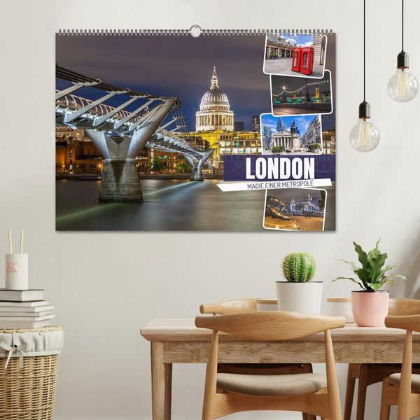 Produktbild: LONDON Magie einer Metropole (Wandkalender 2026 DIN A2 quer), CALVENDO Monatskalender
