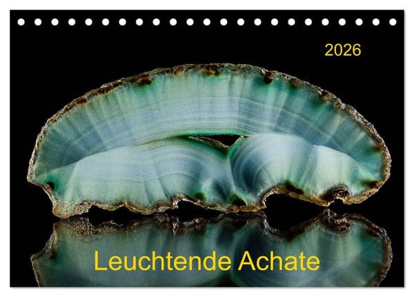 Produktbild: Leuchtende Achate (Tischkalender 2026 DIN A5 quer), CALVENDO Monatskalender