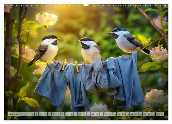 Produktbild: Wilde Nachbarn - Tierisches Treiben im Gartenparadies! (Wandkalender 2026 DIN A2 quer), CALVENDO Monatskalender