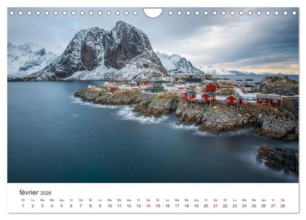 Produktbild: R&eacute;flexions dans les &icirc;les Lofoten (Calendrier mural 2026 DIN A4 vertical), CALVENDO calendrier mensuel