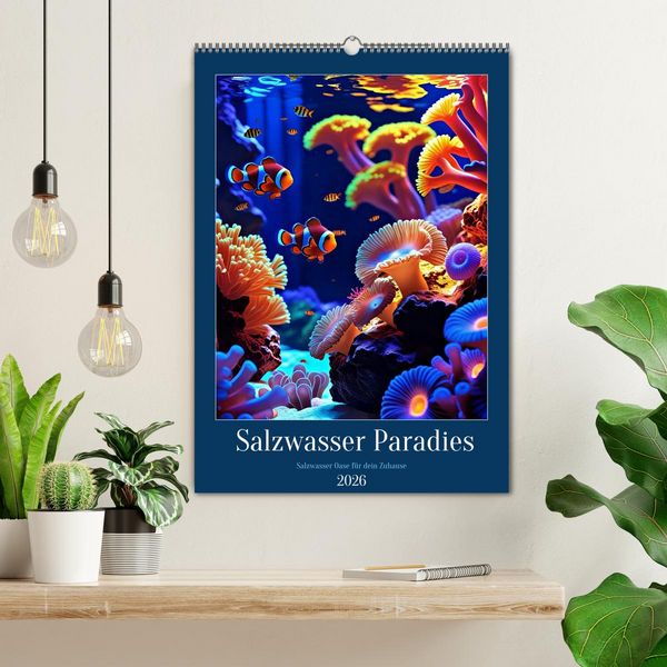 Produktbild: Salzwasser Paradies (Wandkalender 2026 DIN A2 hoch), CALVENDO Monatskalender