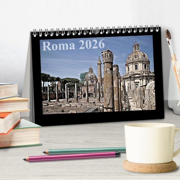 Produktbild: Roma (Tischkalender 2026 DIN A5 quer), CALVENDO Monatskalender