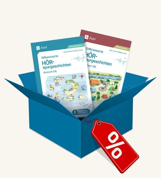 Produktbild: Paket: Differenzierte H&ouml;rspurgeschichten Deutsch Kl. 5-8
