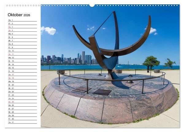 Produktbild: CHICAGO Stadtzentrum (Wandkalender 2026 DIN A2 quer), CALVENDO Monatskalender