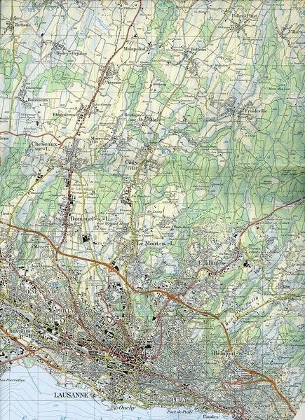 Produktbild: Swisstopo 1 : 50 000 Yverdon-les-Bains Lausanne