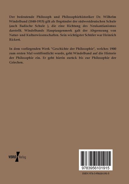 Produktbild: Geschichte der Philosophie