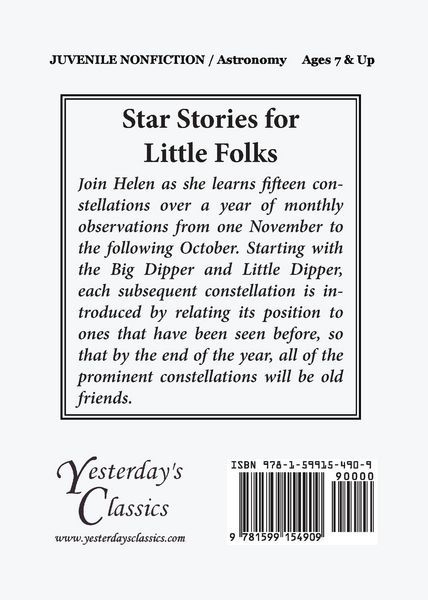 Produktbild: Star Stories for Little Folks (Yesterday's Classics)