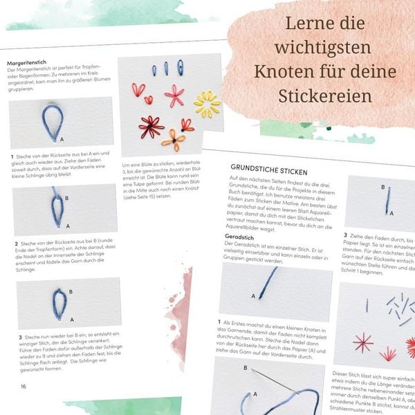 Produktbild: Wundervolle Watercolor Stickerei