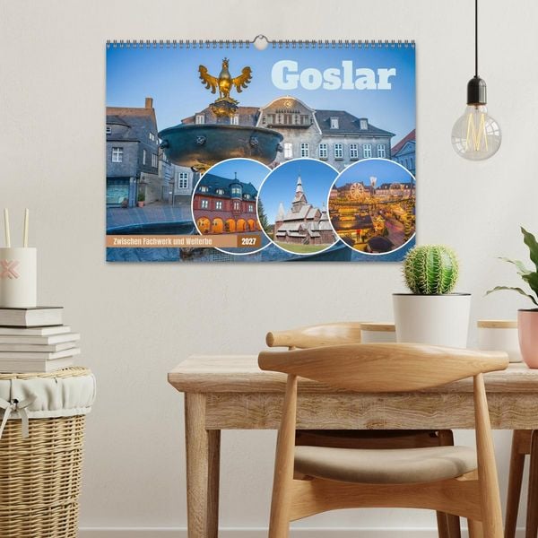 Produktbild: Goslar - Zwischen Fachwerk und Welterbe (Wandkalender 2027 DIN A3 quer), CALVENDO Monatskalender