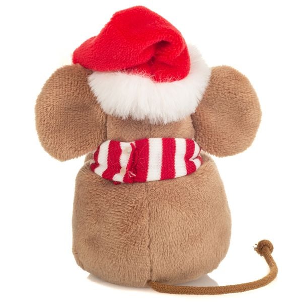 Produktbild: Teddy Hermann 94605 - Weihnachtsmaus mit Lebkuchen, Pl&uuml;sch, 11 cm