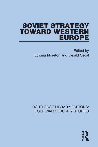 Produktbild: Soviet Strategy Toward Western Europe