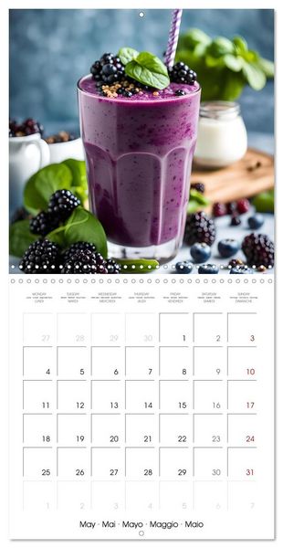 Produktbild: World of smoothies (Wall Calendar 2026 12 &times; 12 Inch) CALVENDO 12 Month Wall Calendar