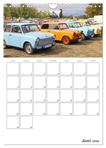 Produktbild: Ost-Oldtimer in Magdeburg (Wandkalender 2026 DIN A4 hoch), CALVENDO Monatskalender