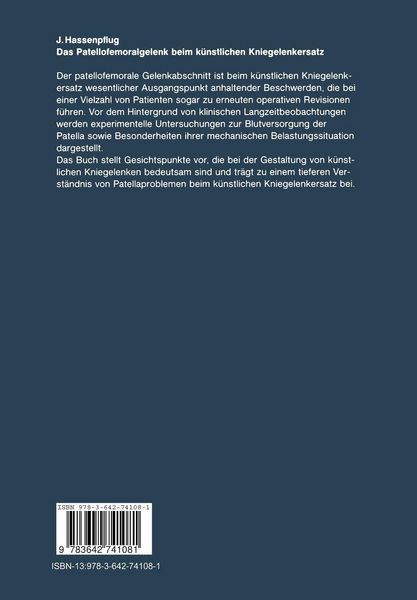 Produktbild: Das Patellofemoralgelenk beim k&uuml;nstlichen Kniegelenkersatz
