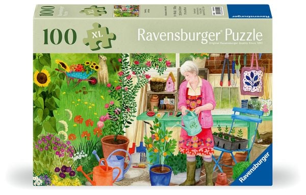 Produktbild: Erwachsenenpuzzle 100 XL-Teile - Gartenarbeit