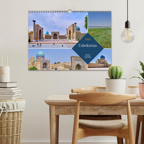Produktbild: Zentralasien - Entlang der alten Seidenstra&szlig;e (Wandkalender 2026 DIN A3 quer), CALVENDO Monatskalender