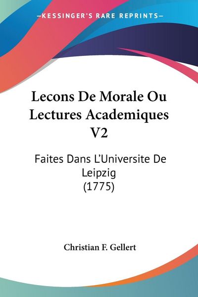 Produktbild: Lecons De Morale Ou Lectures Academiques V2