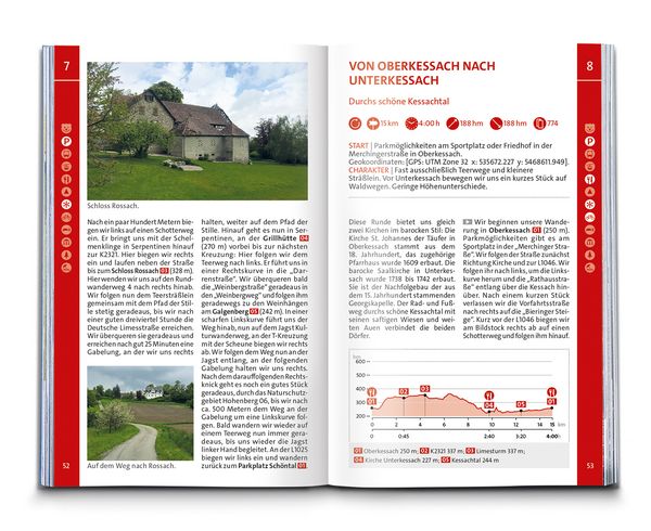 Produktbild: KOMPASS Wanderf&uuml;hrer Hohenlohe, Mainhardter Wald, L&ouml;wensteiner und Ellwanger Berge, 55 Touren