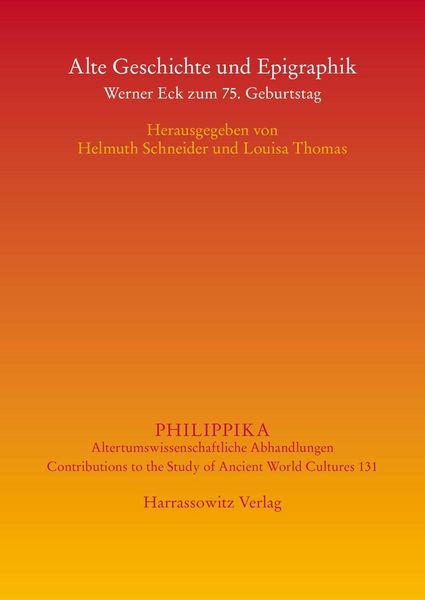 Produktbild: Alte Geschichte und Epigraphik