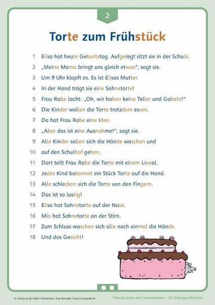 Produktbild: Fl&uuml;ssig lesen mit Lesetandems &ndash; 24 Schulgeschichten, Klasse 1/2
