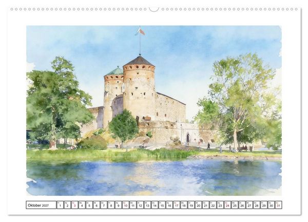 Produktbild: Finnland - Naturparadies (hochwertiger Premium Wandkalender 2027 DIN A2 quer), Kunstdruck in Hochglanz