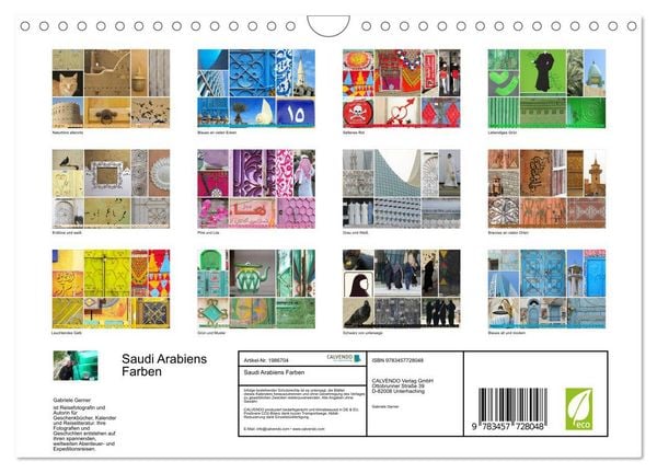 Produktbild: Saudi Arabiens Farben (Wandkalender 2026 DIN A4 quer), CALVENDO Monatskalender