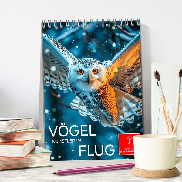 Produktbild: V&ouml;gel - K&uuml;nstler im Flug (Tischkalender 2026 DIN A5 hoch), CALVENDO Monatskalender