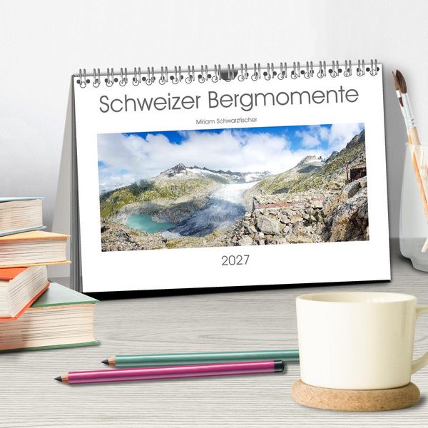 Produktbild: Schweizer Bergmomente (Tischkalender 2027 DIN A5 quer), CALVENDO Monatskalender