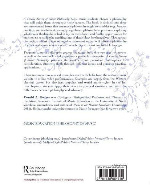 Produktbild: A Concise Survey of Music Philosophy