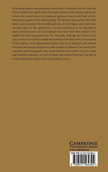 Produktbild: Hierarchy and Egalitarianism in Islamic Thought