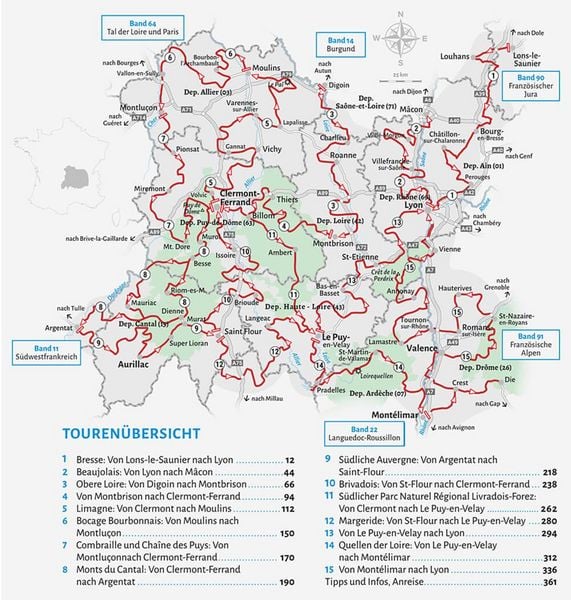 Produktbild: Entdeckertouren mit dem Wohnmobil Auvergne, Bresse, Beaujolais, Lyon