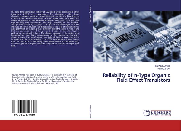 Produktbild: Reliability of n-Type Organic Field Effect Transistors
