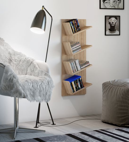 Produktbild: Holz Wandregal H&auml;ngeregal Regal Deko Board Lansi