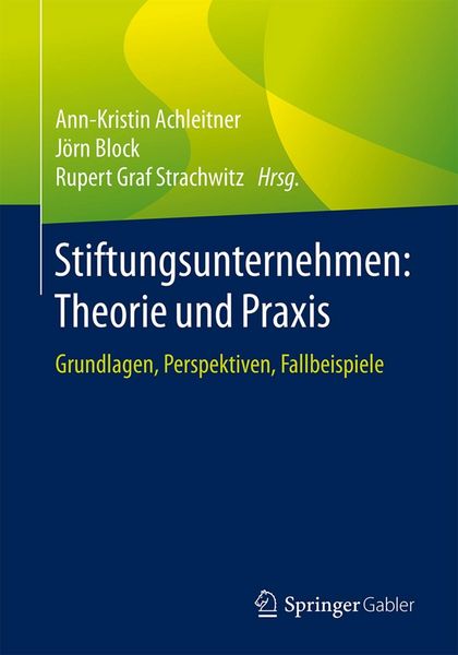 Produktbild: Stiftungsunternehmen: Theorie und Praxis