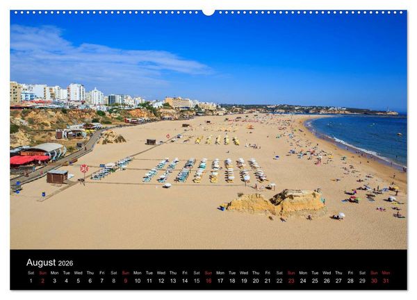 Produktbild: Algarve - the gold coast of Portugal (High Quality Premium Wall Calendar 2026 DIN A2 landscape),CALVENDO 12 Month Wall Calendar