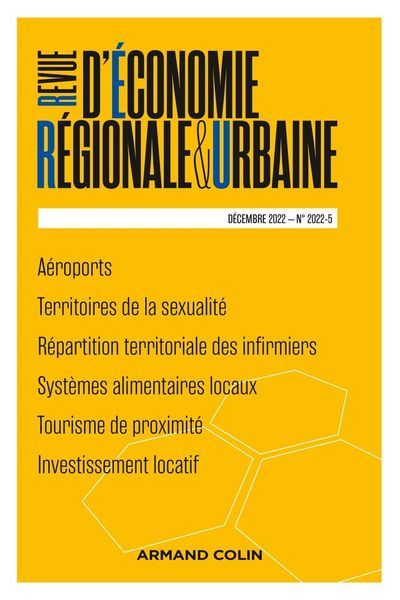 Produktbild: Revue d economie regionale et