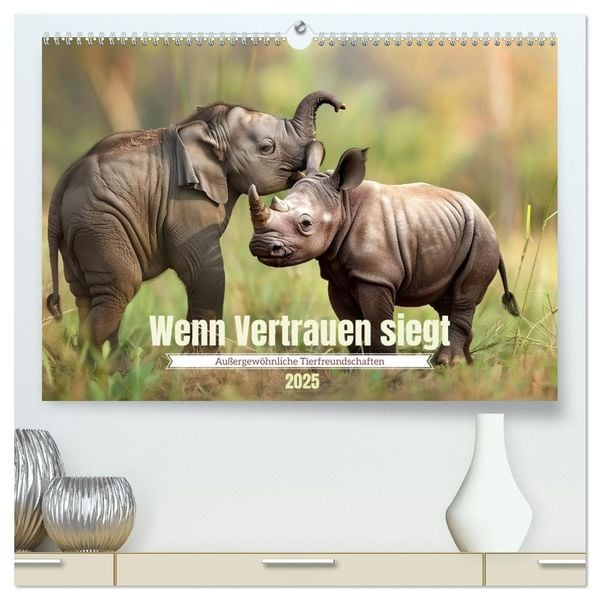 Wenn Vertrauen siegt (hochwertiger Premium Wandkalender 2025 DIN A2 quer), Kunstdruck in Hochglanz