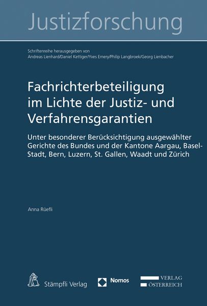 Produktbild: Fachrichterbeteiligung im Lichte der Justiz- und Verfahrensgarantien