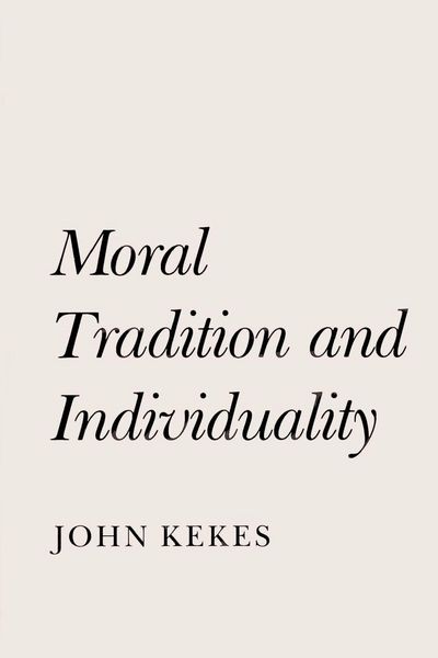 Produktbild: Moral Tradition and Individuality