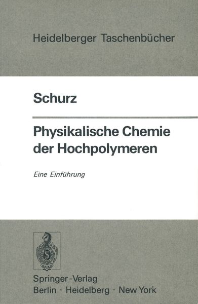Produktbild: Physikalische Chemie der Hochpolymeren