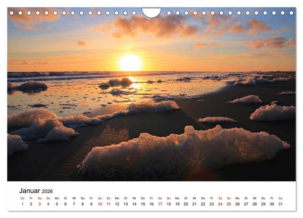 Produktbild: Insel Amrum - Ein Juwel unterm norddeutschen Himmel (Wandkalender 2026 DIN A4 quer), CALVENDO Monatskalender