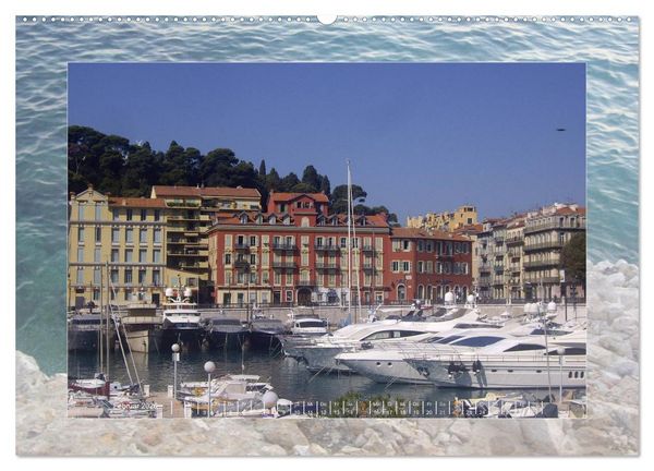 Produktbild: Nizza, C&ocirc;te d'Azur (hochwertiger Premium Wandkalender 2026 DIN A2 quer), Kunstdruck in Hochglanz