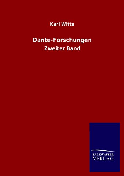 Produktbild: Dante-Forschungen