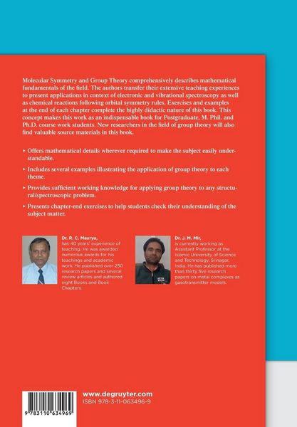 Produktbild: Molecular Symmetry and Group Theory