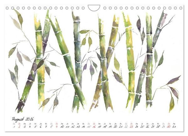 Produktbild: Asiatische Tuschmalerei (Wandkalender 2026 DIN A4 quer), CALVENDO Monatskalender
