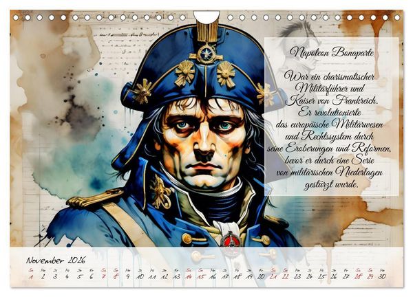 Produktbild: Legend&auml;re Ikonen der Geschichte (Wandkalender 2026 DIN A4 quer), CALVENDO Monatskalender