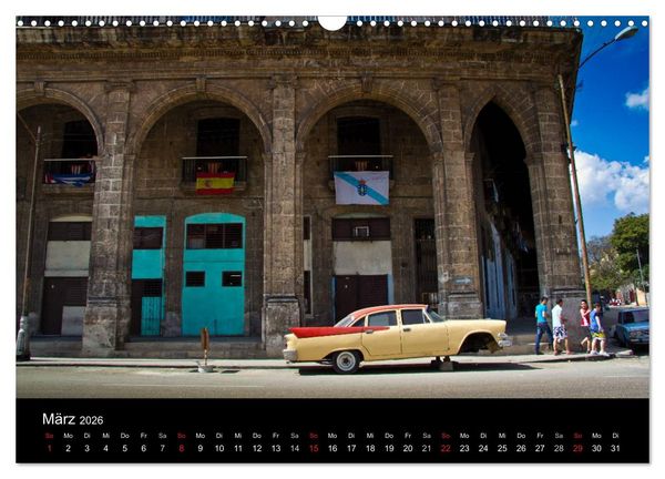 Produktbild: Kuba - Die Stra&szlig;en Havannas (Wandkalender 2026 DIN A3 quer), CALVENDO Monatskalender