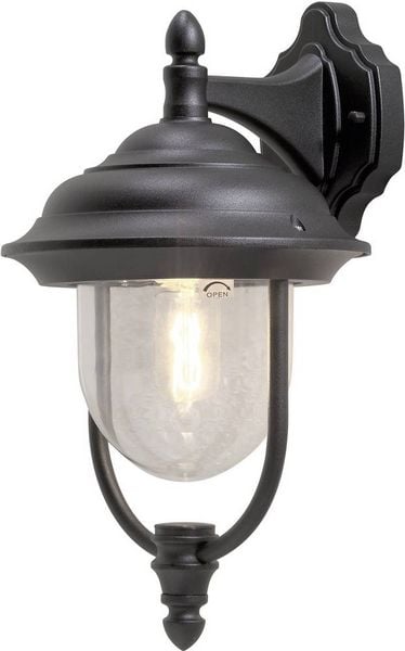 Konstsmide Parma 7222-750 Außenwandleuchte Energiesparlampe, LED E27 75W Schwarz