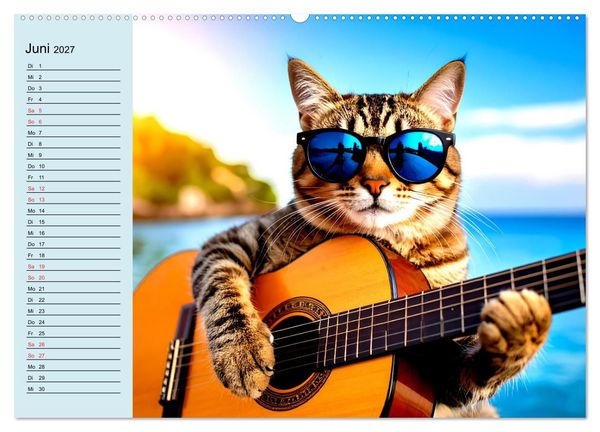 Produktbild: Tierisch kreativ: Hobbies im Tierreich (hochwertiger Premium Wandkalender 2027 DIN A2 quer), Kunstdruck in Hochglanz